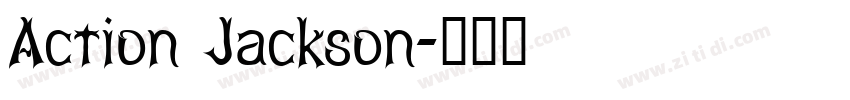 Action Jackson字体转换